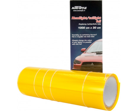 Headlight/rear light foil - Yellow - 1000x30 cm, Image 3