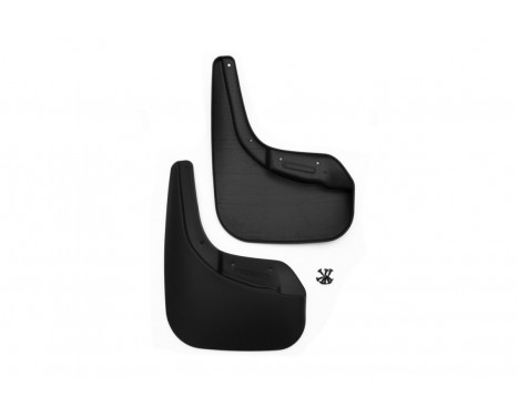 Mudflap kit (mudflaps) front VOLKSWAGEN TOUAREG, 2015-> suv. 2 pcs. Mudflap kit (mudflaps) front VOLKSWAGEN TOUAREG, 2015-> suv. 2 pcs.