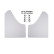 Simoni Racing Universal mud flap set - Black - incl. mounting screws - White ABS, Thumbnail 3