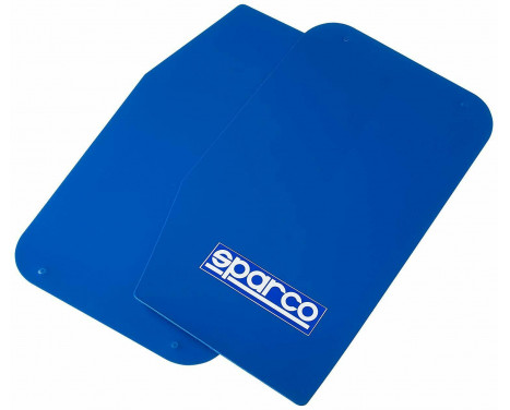 Sparco Universal mud flaps 'Large' - Blue