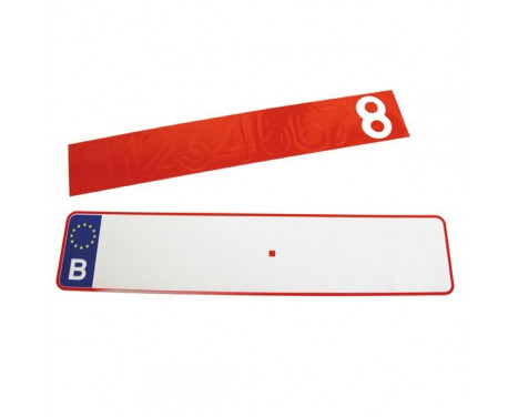 Number plate long alu reflect Number plate long alu reflect