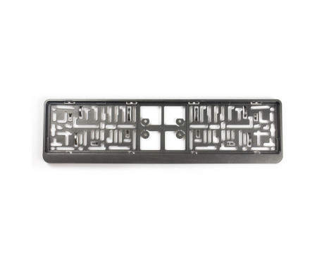 Plastic license plate holder 'Click' 52x11cm Gunmetal, Image 2