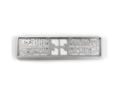 Plastic license plate holder 'Click' 52x11cm Silver, Image 2