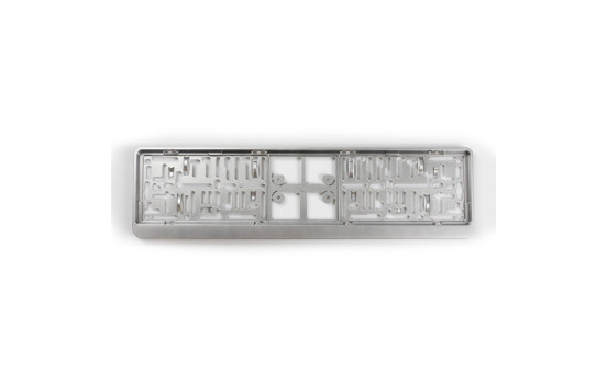 Plastic license plate holder 'Click' 52x11cm Silver, Image 2