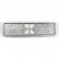 Plastic Number plate holder 'Click' 52x11cm Silver