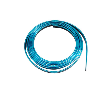 Simoni Racing Interior Trim Chrome - Blue - 3 meters