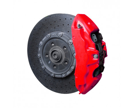 Foliatec Brake Caliper Paint Set - Neon Red - 10 Pieces