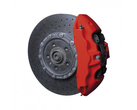 Foliatec Brake caliper paint set - racing rosso matt - 7 pieces