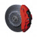 Foliatec Brake caliper paint set - racing rosso matt - 7 pieces