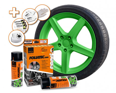 Foliatec Spray Film (Spray Foil) Set - power-green glossy - 2x400ml
