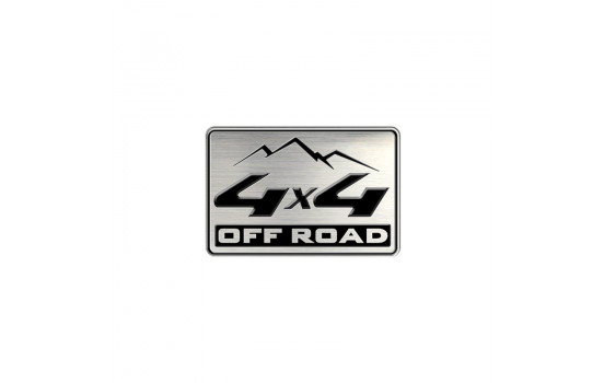 Aluminum Emblem/Logo - 4x4 OFF ROAD - 5,5x3,6cm