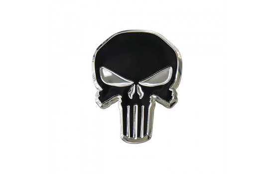 Aluminum Emblem/Logo - Skull - 7.5x5.5cm