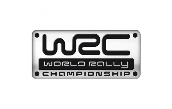 Aluminum Emblem/Logo - WRC - 5,5x2,5cm
