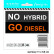Car Tattoo Sticker 'NO HYBRID GO DIESEL' - 11x5.6cm, Thumbnail 2