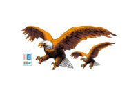 Car Tattoo Sticker Eagle 2pcs - 67x32cm