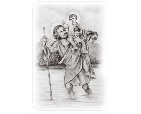 Car Tattoo Sticker St. Christopher - 33x47.5cm