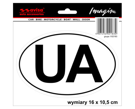 Car Tattoo Sticker UA - 16x10.5cm, Image 2