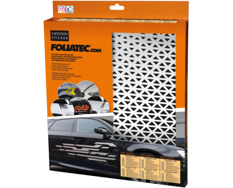 Foliatec Window Sticker Vector - Set of 2 45x40cm - Matte Black