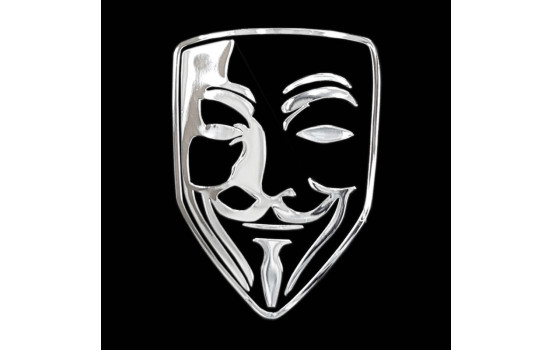 Nickel Sticker 'Anonymous' - 44x66mm