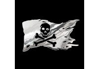 Nickel Sticker 'Pirate Flag' - 40.6x70mm