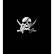Nickel Sticker 'Pirate Skull' - 66x55mm