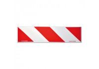 Reflective Stripes / Stickers - 14x50cm - Red/White - Set of 2 pieces