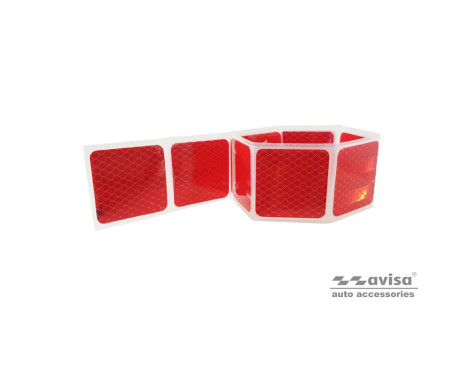 Reflective Stripes / Stickers - 50x5,5cm - Red - Set Ã 2 pieces, Image 2