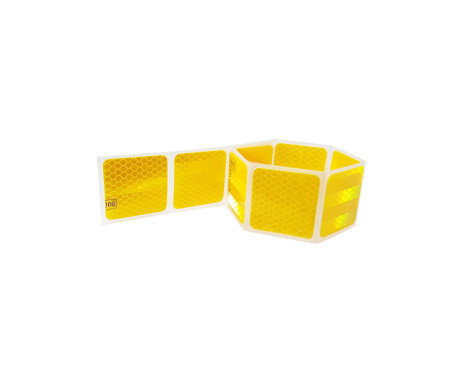 Reflective Stripes / Stickers - 50x5,5cm - Yellow - Set Ã 2 pieces, Image 2