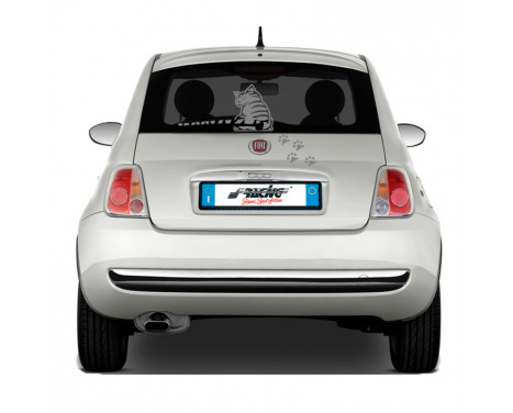 Simoni Racing Sticker 'Funny Wiper Cat Romeo' - Gray - 23x31.5cm Simoni Racing Sticker 'Funny Wiper Cat Romeo' - Gray - 23x31.5cm