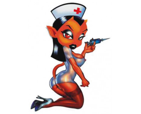 Sticker Devlin Nurse - 8x10,5cm Sticker Devlin Nurse - 8x10,5cm