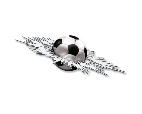 Sticker Graphic Crashed Football - 24x7x5cm, Image 2