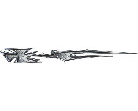 Stickerset Metal Iron Cross - 2x 195x23cm Stickerset Metal Iron Cross - 2x 195x23cm