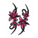 Stickerset Pink Tribal Flowers - 2x 23x9cm, Thumbnail 2