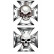 Stickerset Skull in IronCross - 2x 8x8cm, Thumbnail 2