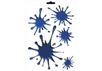 Stickersheet (5-pieces) - dark blue - 25x17,5cm