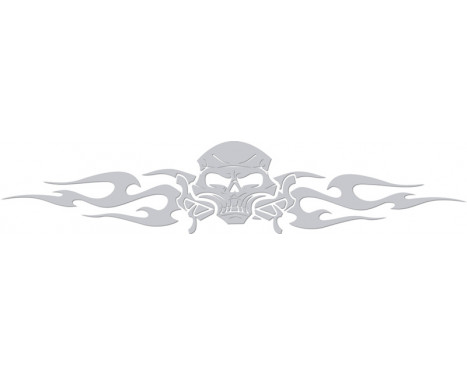 Window sticker Tribal Skull - silver - 99x20cm Window sticker Tribal Skull - silver - 99x20cm