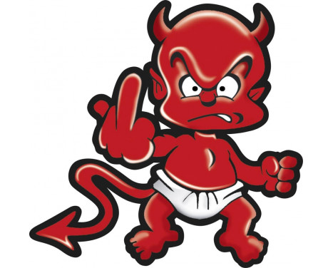 Sticker Devil Finger - 11x11cm Sticker Devil Finger - 11x11cm