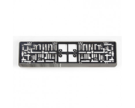 Plastic Number plate holder 'Click' 52x11cm Chrome, Thumbnail 2 Plastic Number plate holder 'Click' 52x11cm Chrome, Thumbnail 2