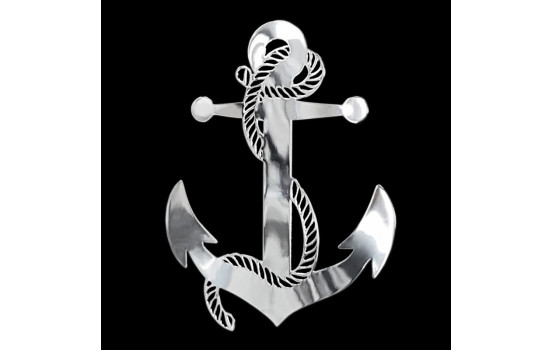 Nickel Sticker 'Anchor' - 55x71mm