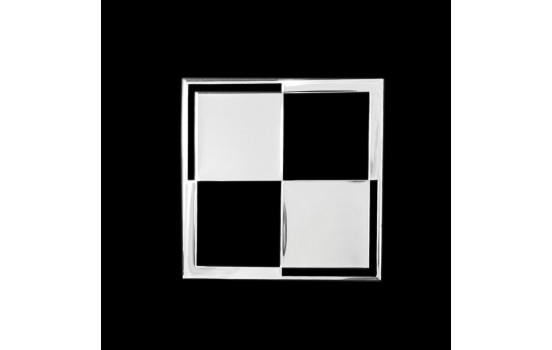 Nickel Sticker 'Chequer' - 50x50mm