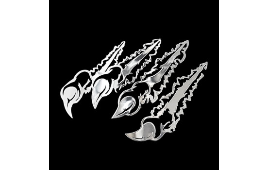 Nickel Sticker 'Claws' - 75x53mm