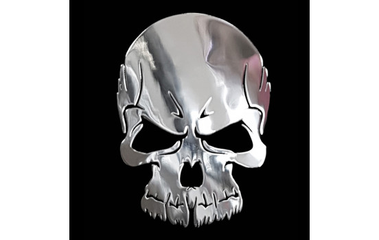 Nickel Sticker 'Skull' - 39x50mm