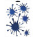 Stickersheet (5-pieces) - dark blue - 25x17,5cm