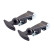 Simoni Racing Universal Hood Hooks Type 6 - Silver/Black - Quick Release