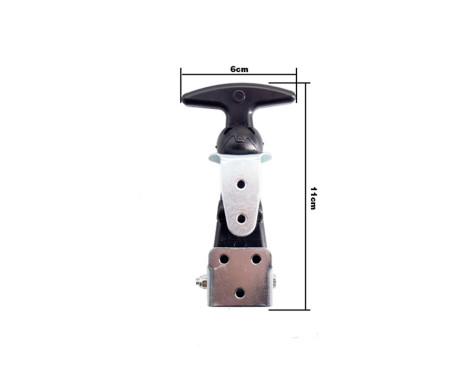 Simoni Racing Universal Hood Hooks Type 6 - Silver/Black - Quick Release, Image 3