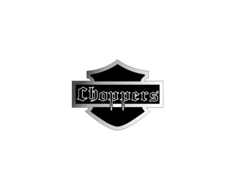 AutoTattoo Sticker Choppers 3D Chrome - 8,5 x 6,5cm, Image 2