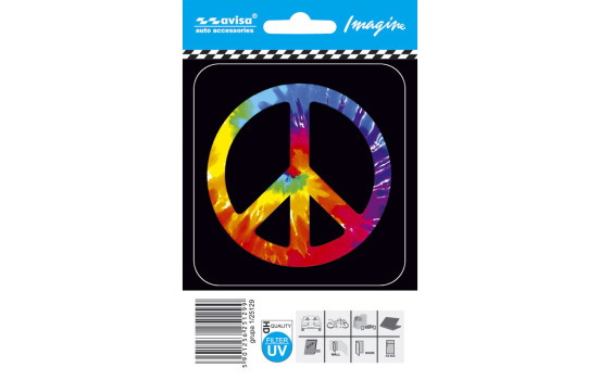 Car Tattoo Sticker Peace symbol - 8.7x9.2cm