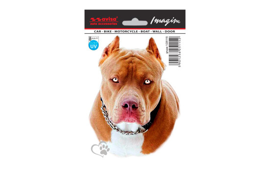 Car Tattoo Sticker Pit Bull - 11x14.5cm