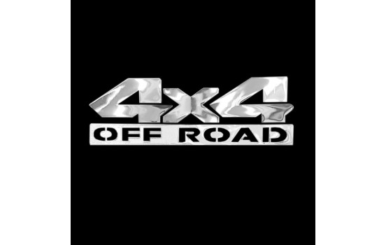 Nickel Sticker '4x4 OFF ROAD' - XL - 120x38mm