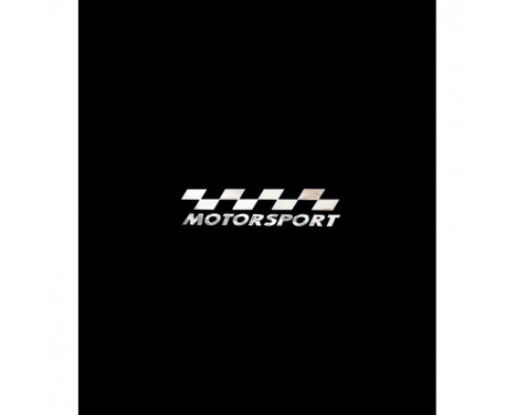 Nickel Sticker 'MOTORSPORT' - 70x15mm